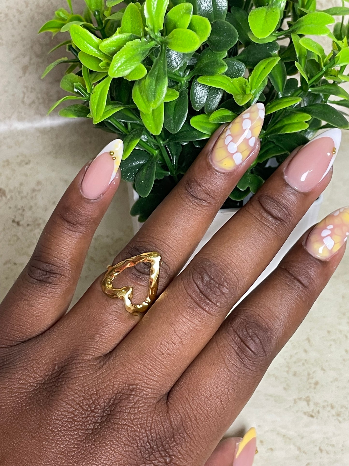 Golden Heart Ring