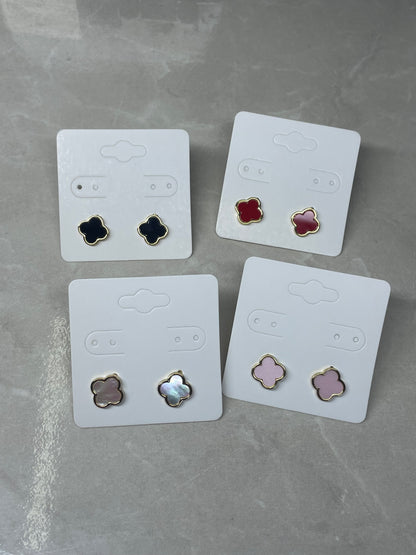 Clover Charm Studs