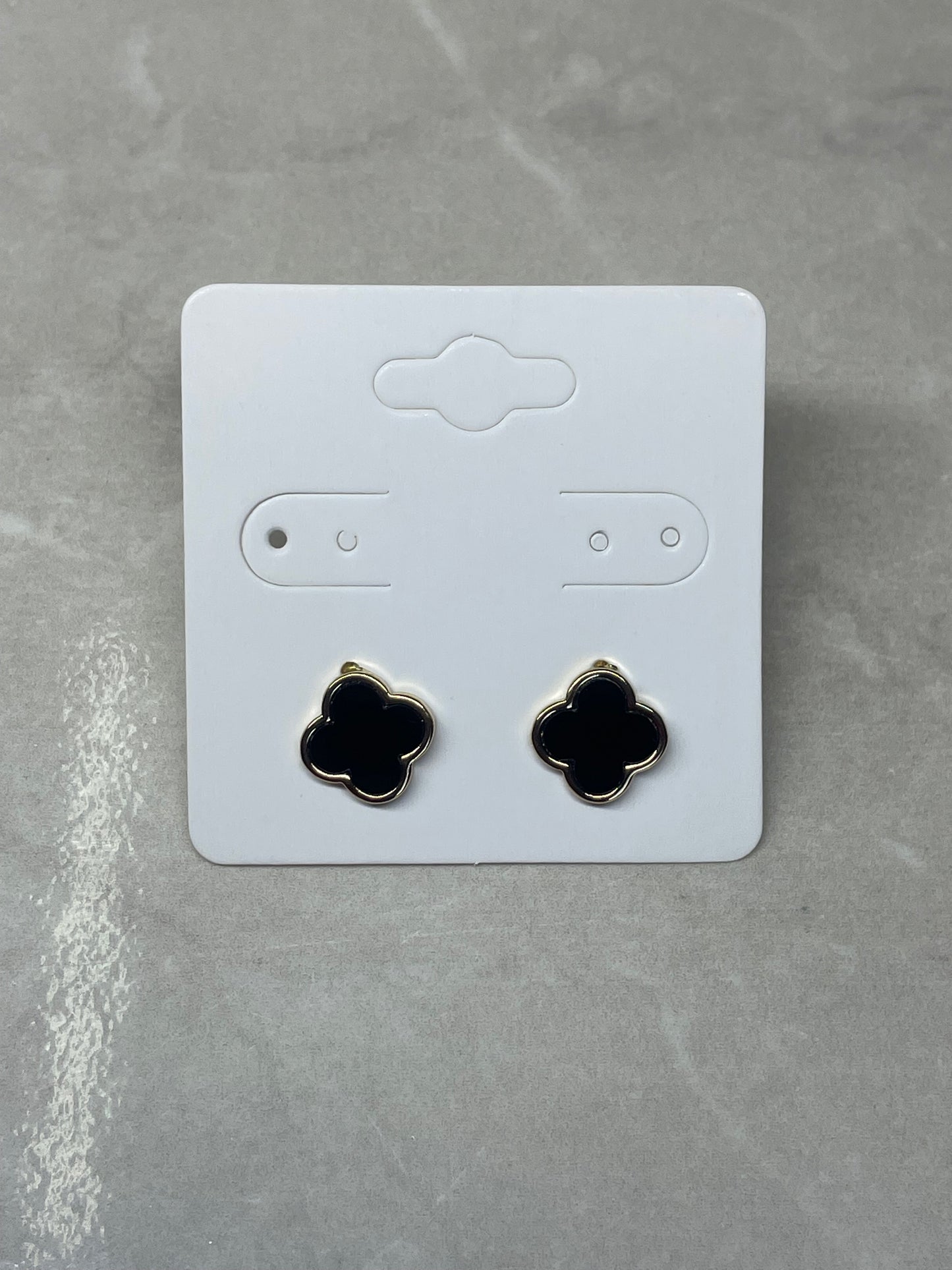 Clover Charm Studs