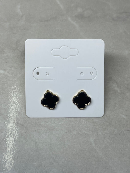 Clover Charm Studs