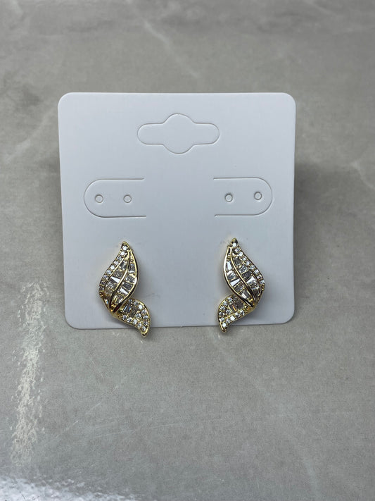 Golden Leaf Studs
