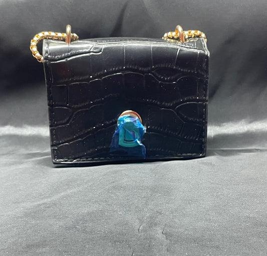 Midnight Croc Mini Bag
