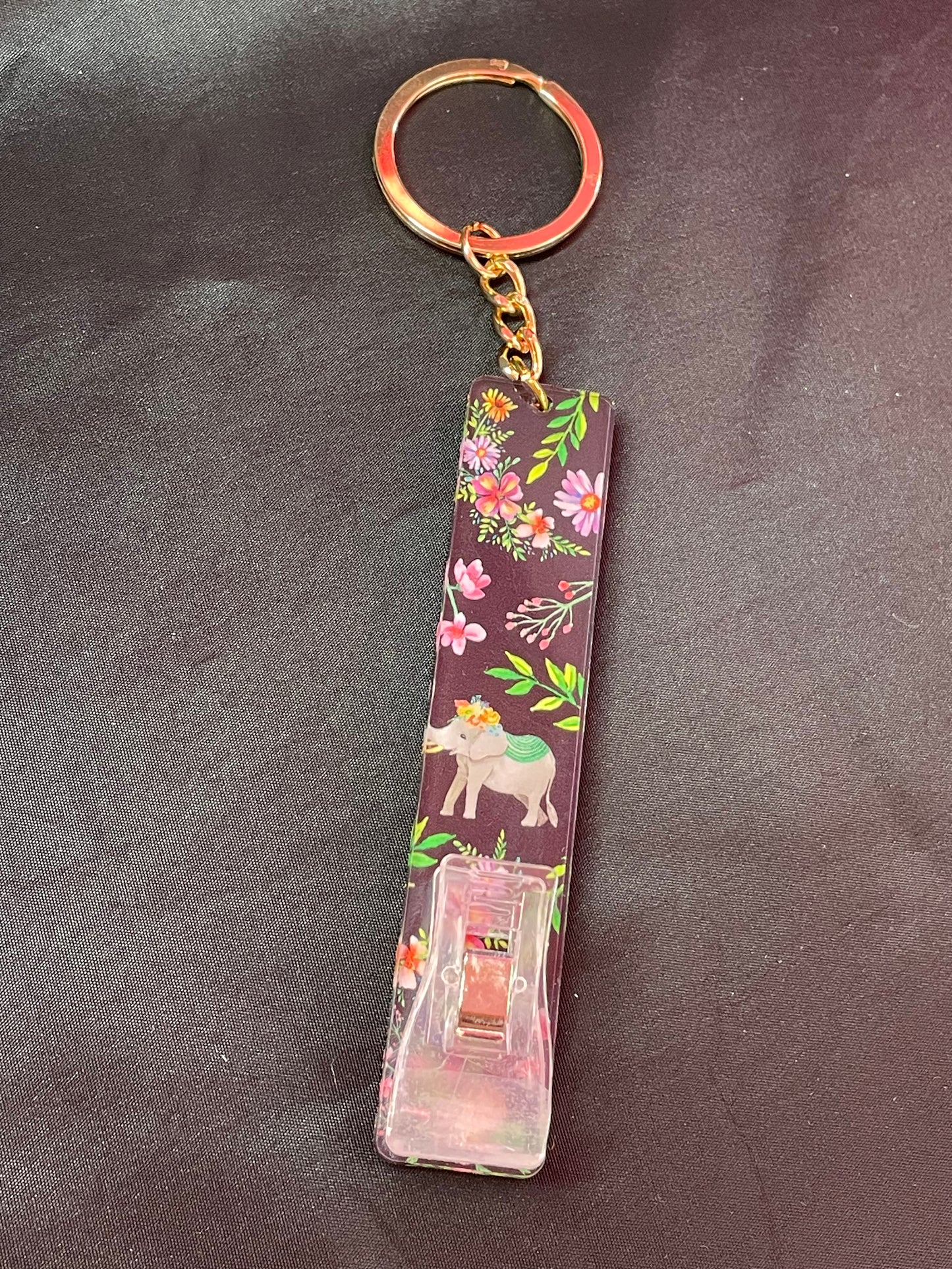 Elephant Print Card Grabber