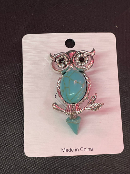 Turquoise Owl Gaze